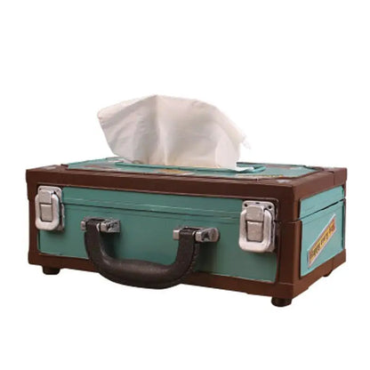 🎁 Caja de pañuelos en forma de radio retro – Soporte para toallas de papel y servilletas para hogar, bar, oficina
